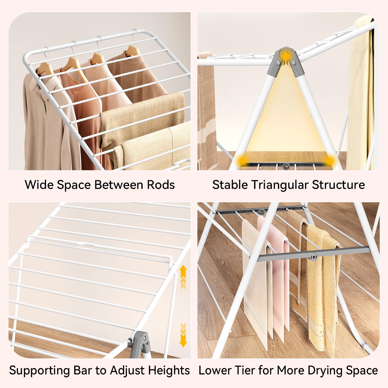 Snapklik.com : Clothes Drying Rack, Foldable Drying Rack Clothing ...