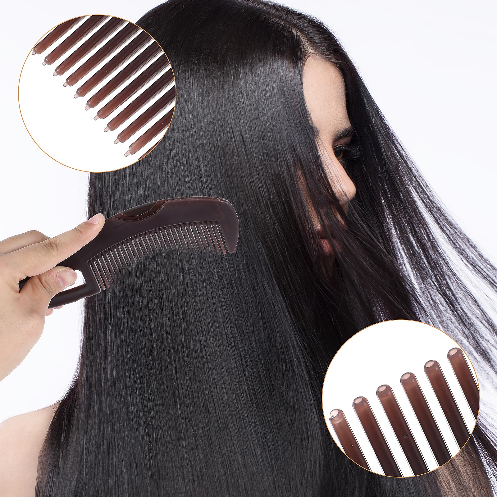 Nogeqi 2 Stück Kopfhaut Kamm Reinigung Schuppenkamm Erwachsene Schuppen Kamm, Kopfhautkamm, Dandruff Comb, Press Scalp Detox Comb Entfernung von Schuppen und Schmutz für Frauen Männer