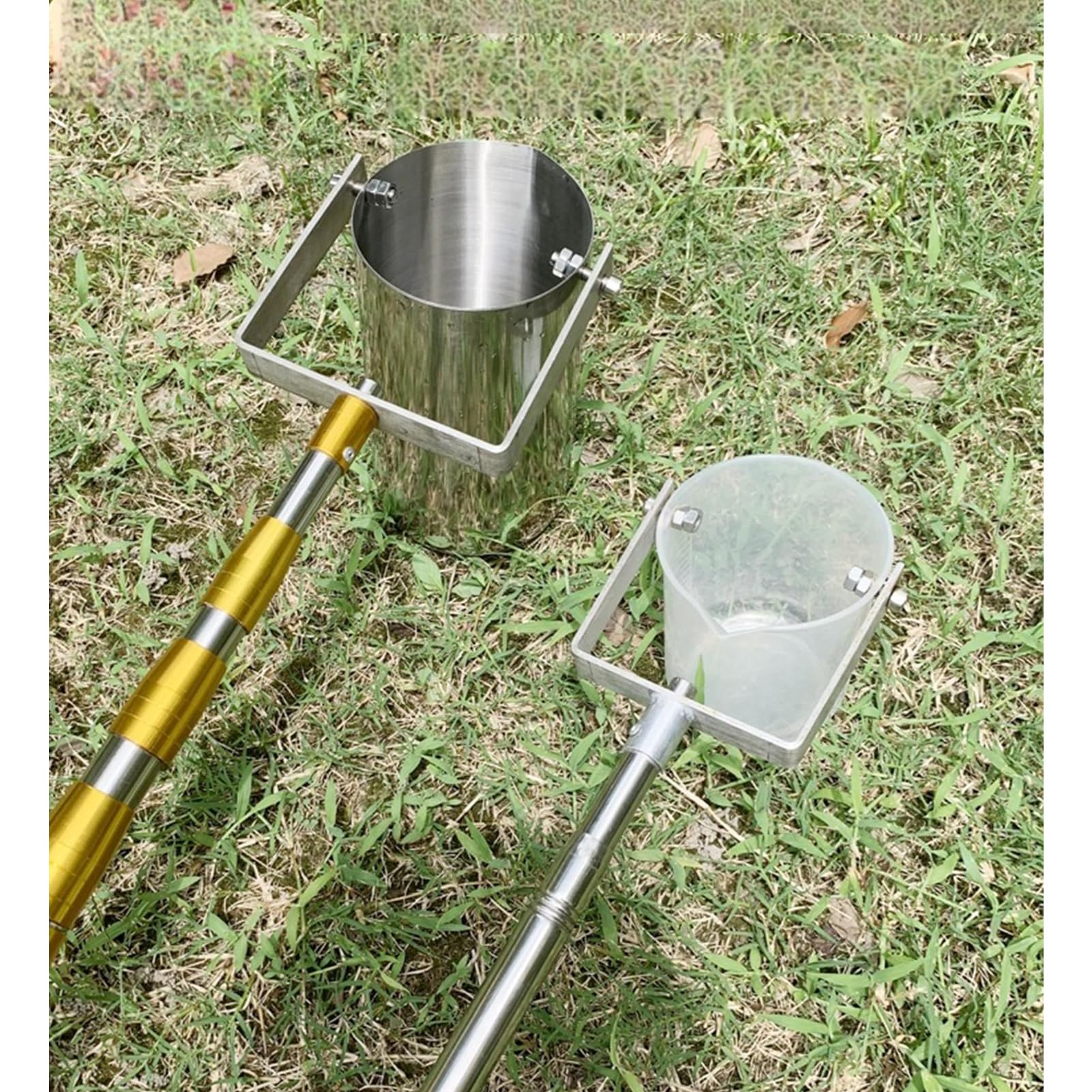 Tragbares Probengefäß,Pendelbecherprobenehmer Teleskop Wasserproben Set,Probenehmer Schöpfkelle Flexibles Schwenkbecher mit Graduierung für Fluss,See,Pool