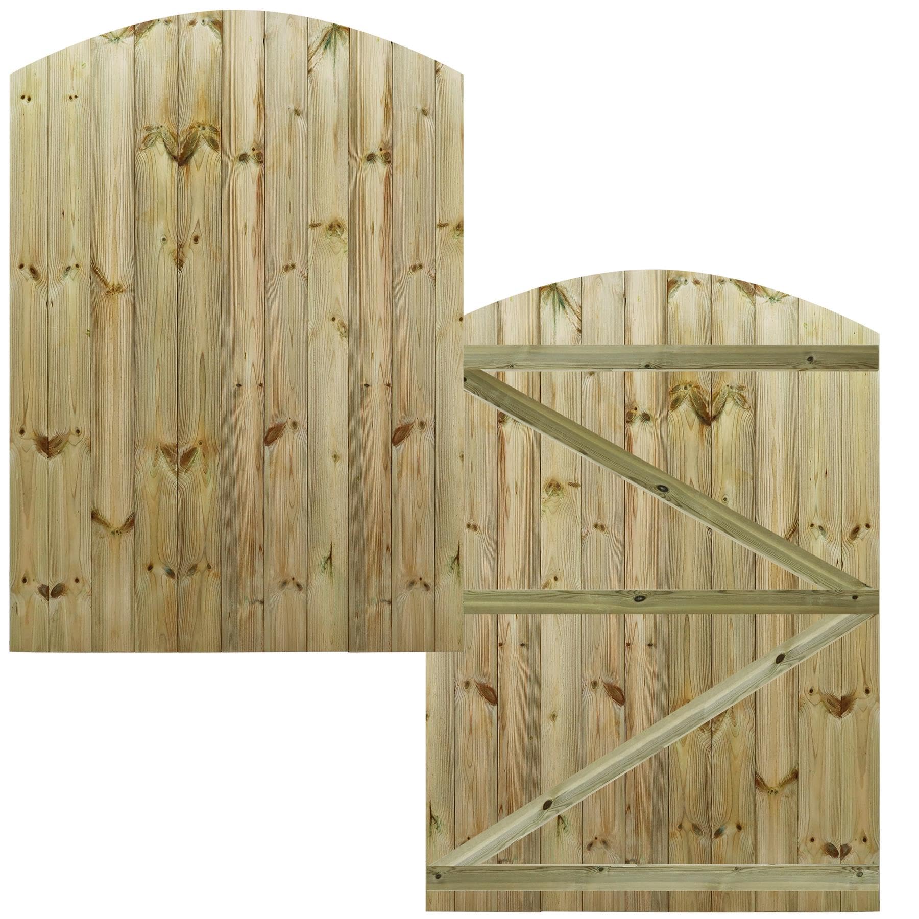 Bespoke Custom Made To Measure Wooden Garden Gate/Tongue - View #2