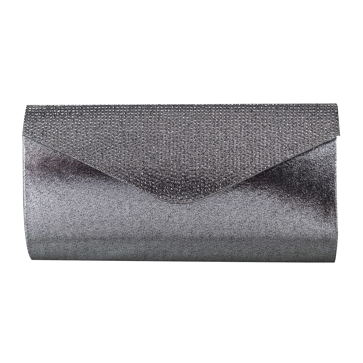 Mochi Gun Metal Faux Leather Secure Magnet Snap Party Clutch For Women (B09HBX3L7K) Amazon Price History, Amazon Price Tracker