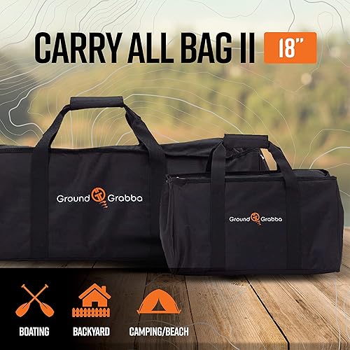 Miniatura 3 de GROUNDGRABBA Carry All Bag ll | Bolsa de 18 pulgadas diseñada para estacas y accesorios de tienda de campaña