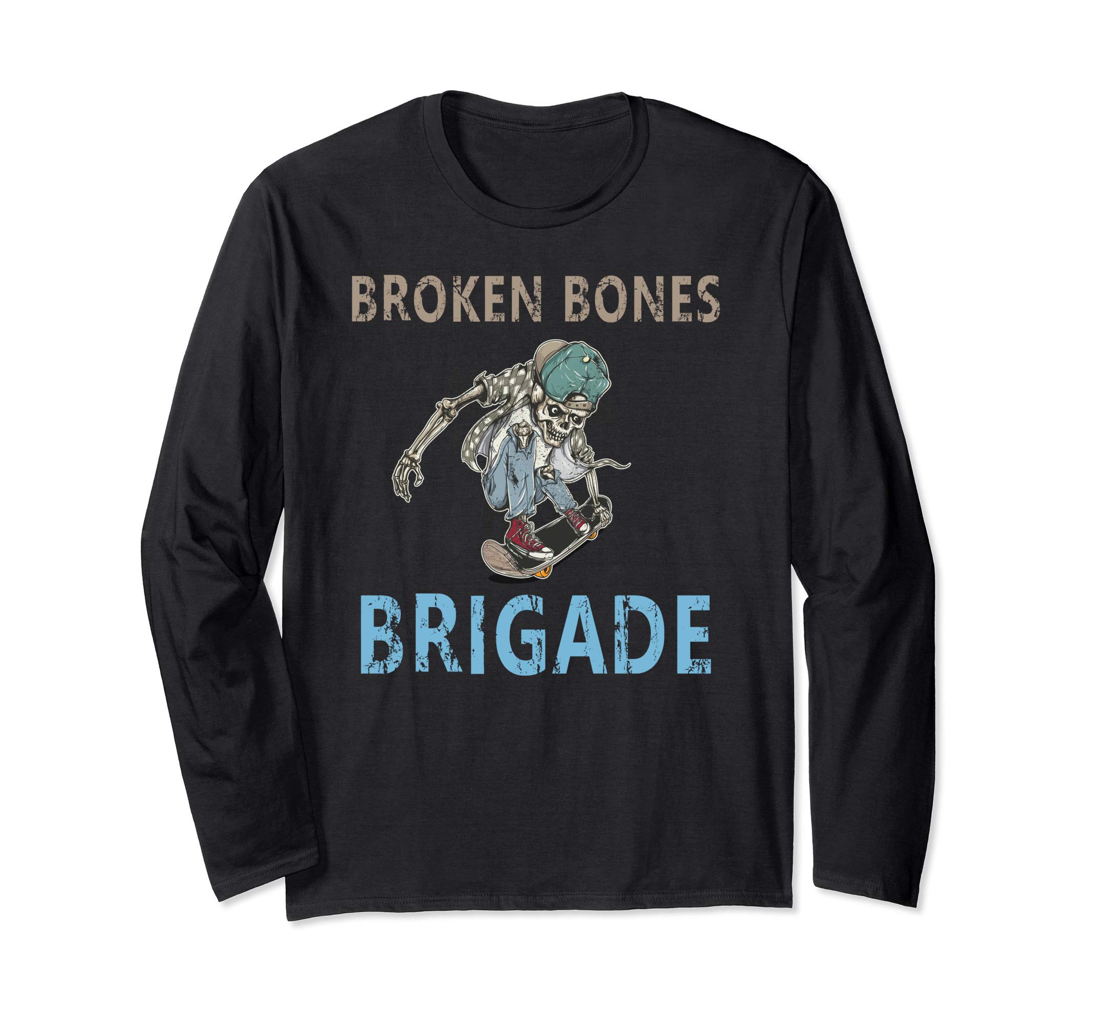 Broken Bones Brigade Skeleton Skateboard Shirts"Broken Bones Brigade" Skeleton Skateboard Tricks ShirtOEKO-TEX STANDARD 100