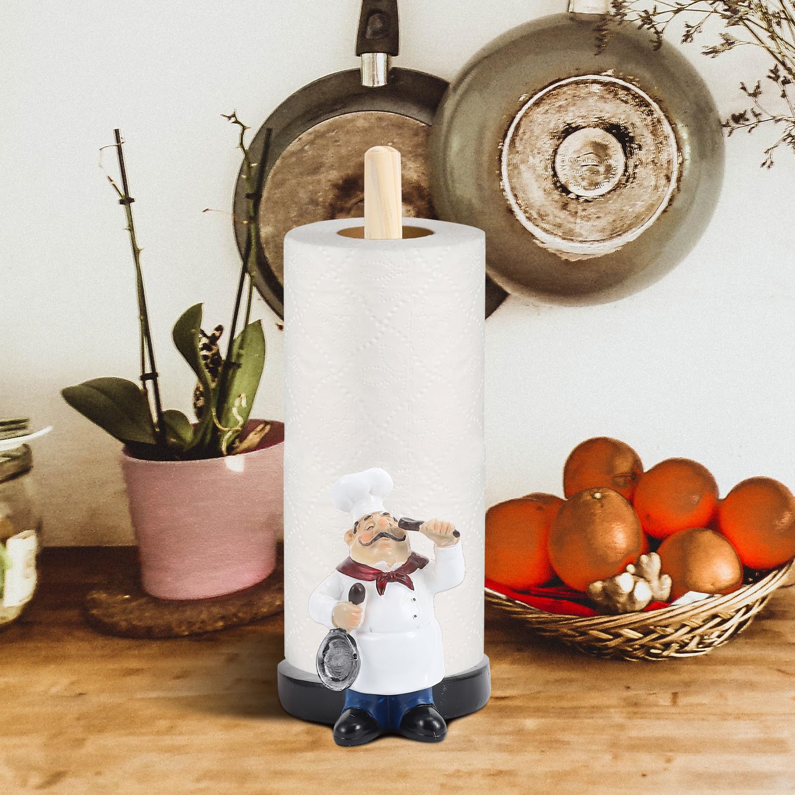 Homoyoyo Portarrollos de Papel para Cocina Portátil y Creativo, Soporte Vertical para Pañuelos, Estante Compacto y Práctico para Mesa, Diseño Sencillo y Ligero para Uso Doméstico y