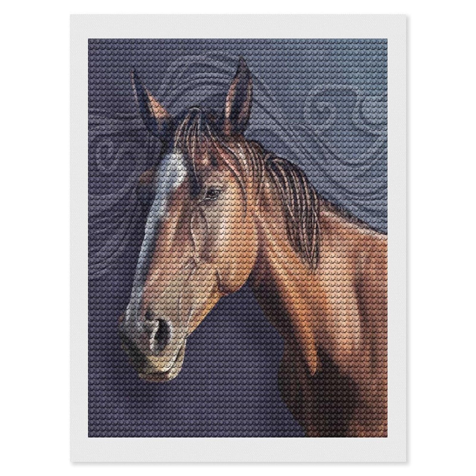 Nclqvjxzkhw Style Horse Diamond Art Painting For Adult Round Diamonds Pictures Arts Crafts Home Wall Decor 12"X16"
