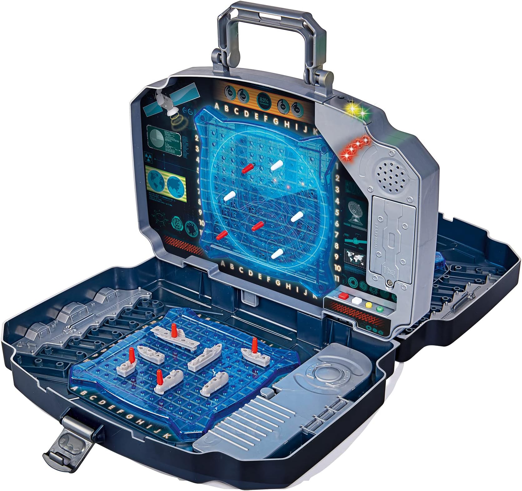 noris Light & Sound - Classic Battleship-Style Strategy Game with Sound Effects, 2-Player Naval Duel, Electronic Action Game for Kids and Family, Includes grids and Ships, Ages 5+