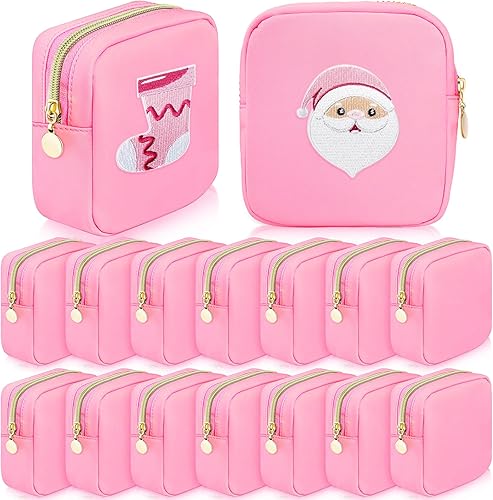 Miniatura 8 de 16 bolsas de maquillaje de nailon para cosméticos, bolsa de maquillaje a granel, bolsa organizadora para mujeres y niñas, bolsas de aseo