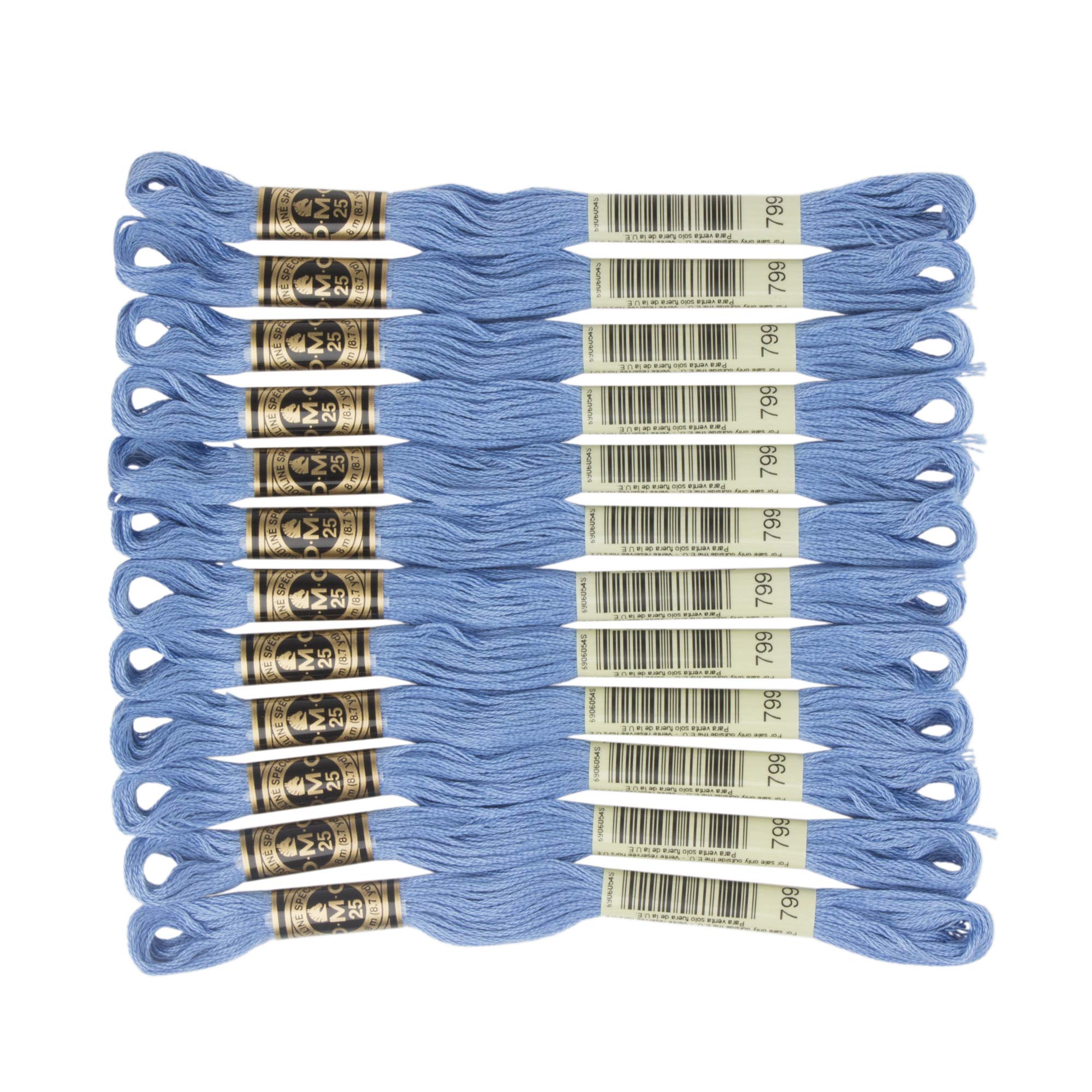 Dmc 6-Strand Embroidery Cotton 8.7Yd - Medium Delft Blue 6-Strand Embroidery Cotton Floss, Medium Delft Blue