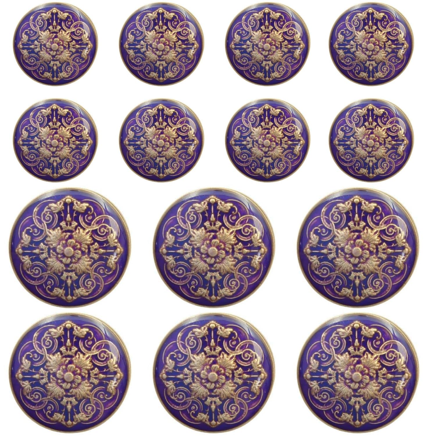 ani accessories Round Lucite Embedded Enameled Metal Set for Men Women Blazer Coat Uniform Shirt Suit Jacket Pack of 8 pcs Small 6 Pcs Long.-picture-27