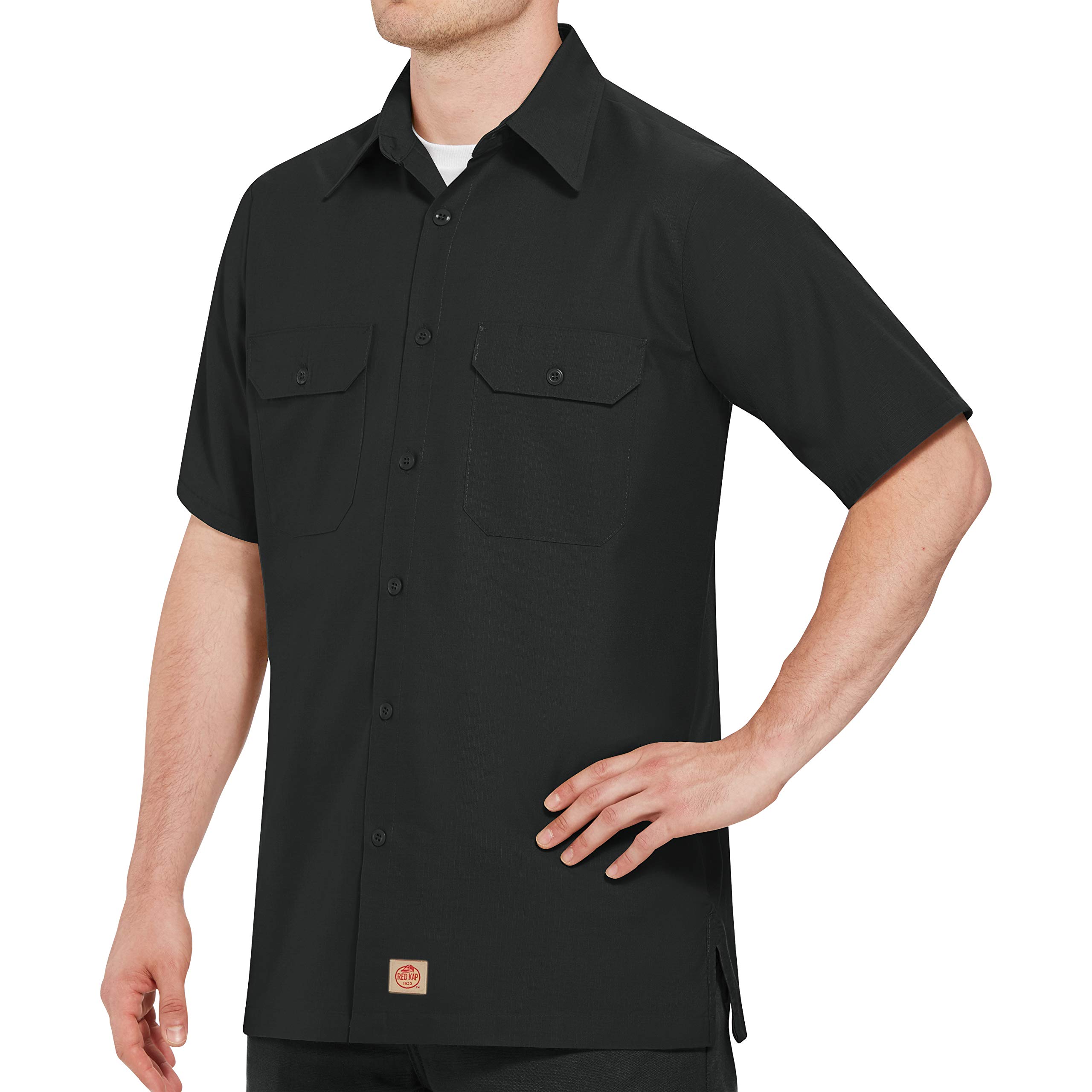 Mens Industrial Work Shirt, Regular Fit, Short Sleeve