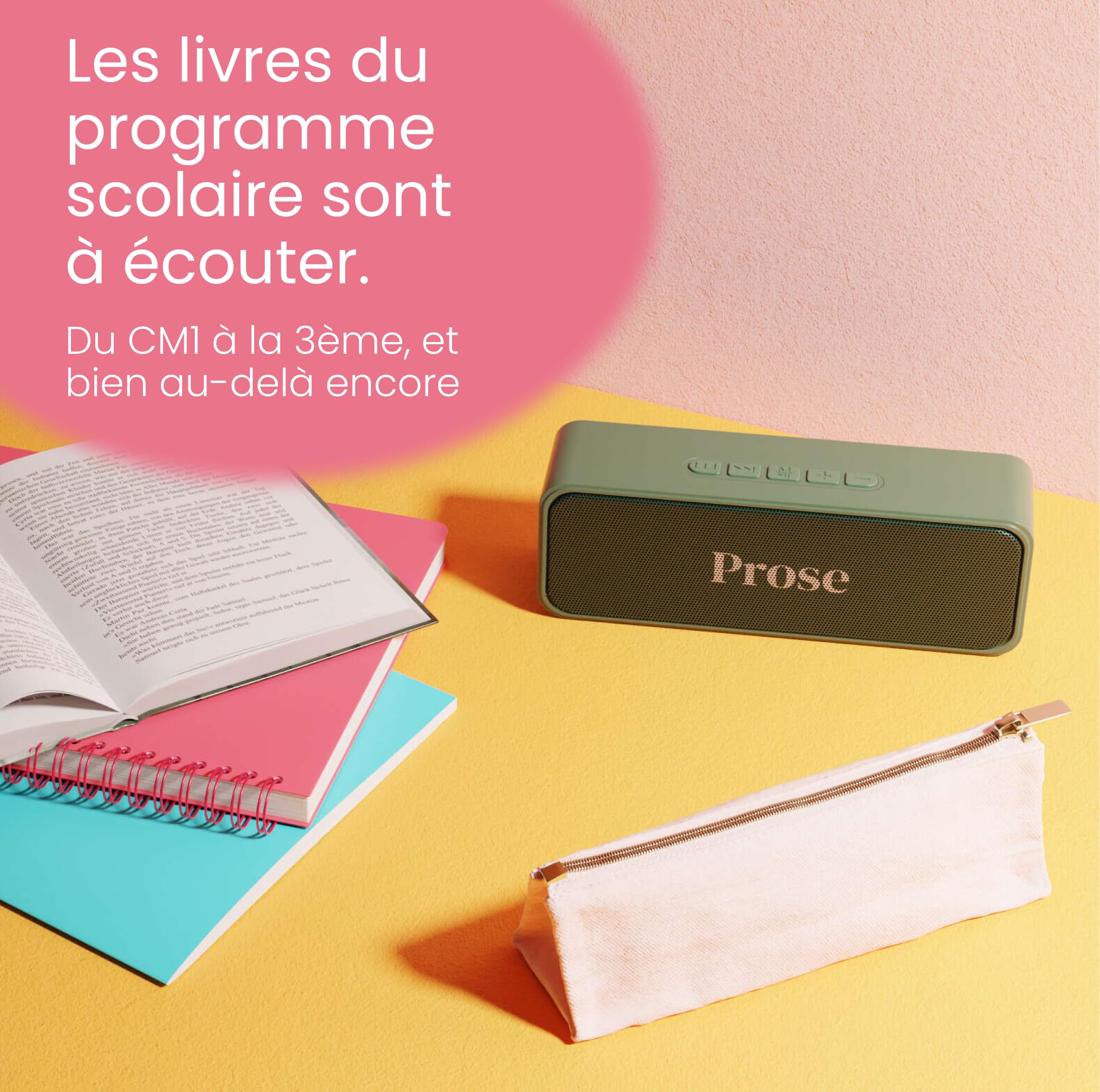 Prose Boite à histoires 7-14 ans Sans Smartphone ni Écran Adapté Dyslexie et Difficultés de Lecture Programme primaire et collège Classiques Aventures Fantasy 1 Livre Offert