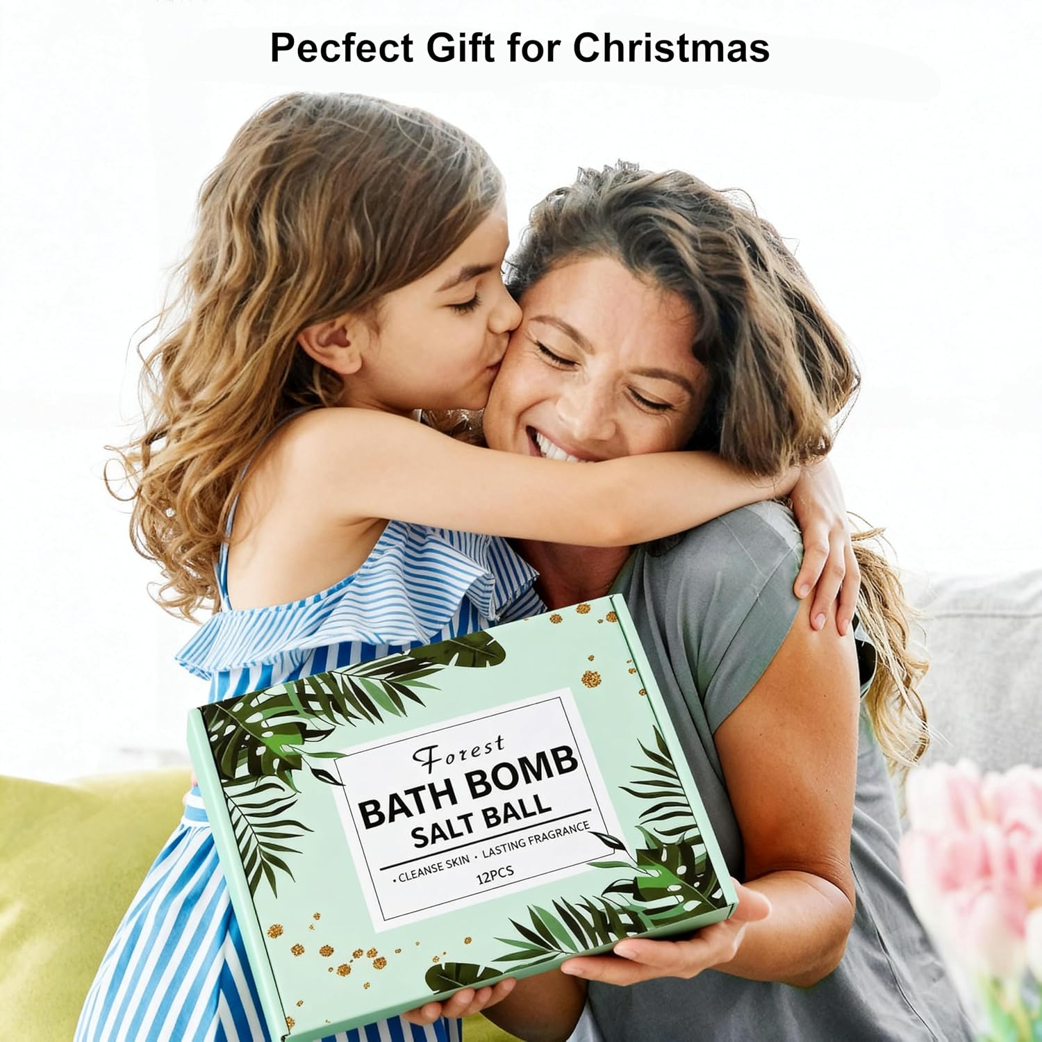 Bath Bombs Gift Set for Women & Kids, Shower Bombs with Organic Essential Oils, Bubble Bath Fizzy Spa Skin Moisturizing for Girls, Ideal Gifts for Valentines, Birthday