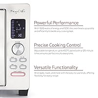 Vista 5 de MegaChef Horno Tostador Digital de Convección Multifunción de Puerta Francesa de 30 Cuartos con Juego de Rosticero y Ajustes Preestablecidos