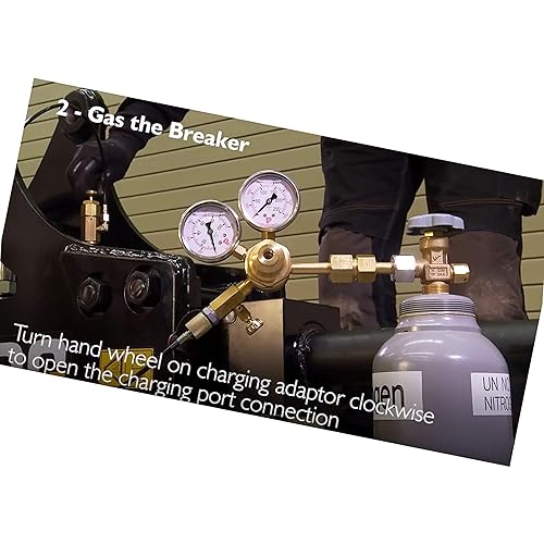 Miniatura 7 de XZT GK-03 Kit hidráulico de carga de gas nitrógeno y prueba de presión para martillo hidráulico JCB