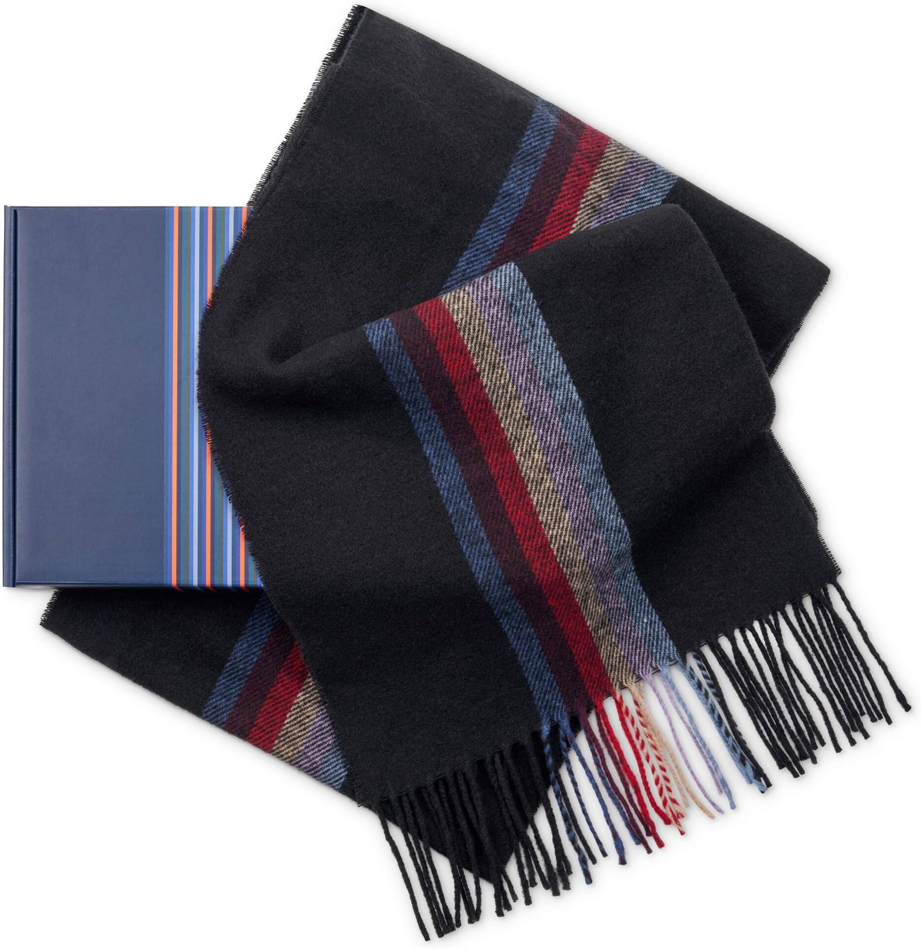 Men's Scarf Gift Boxed - Made in ITALY - Elevate Your Winter Style with Italian Wool Blend Scarf