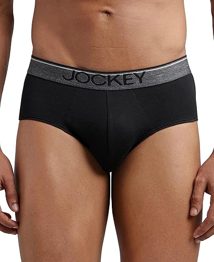 Jockey 8037 Men’s Super Combed Cotton Solid Brief with Ultrasoft Waistband