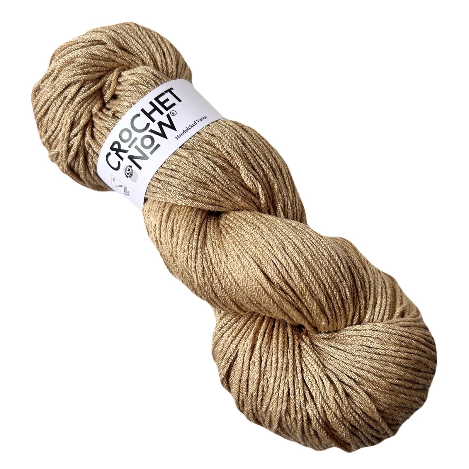 100% Bamboo/Viscose Yarn 4 Ply (100 Grams - Hook Size 2.5 to 3.5) for Crochet/Knitting (Dark Beige)-image-28