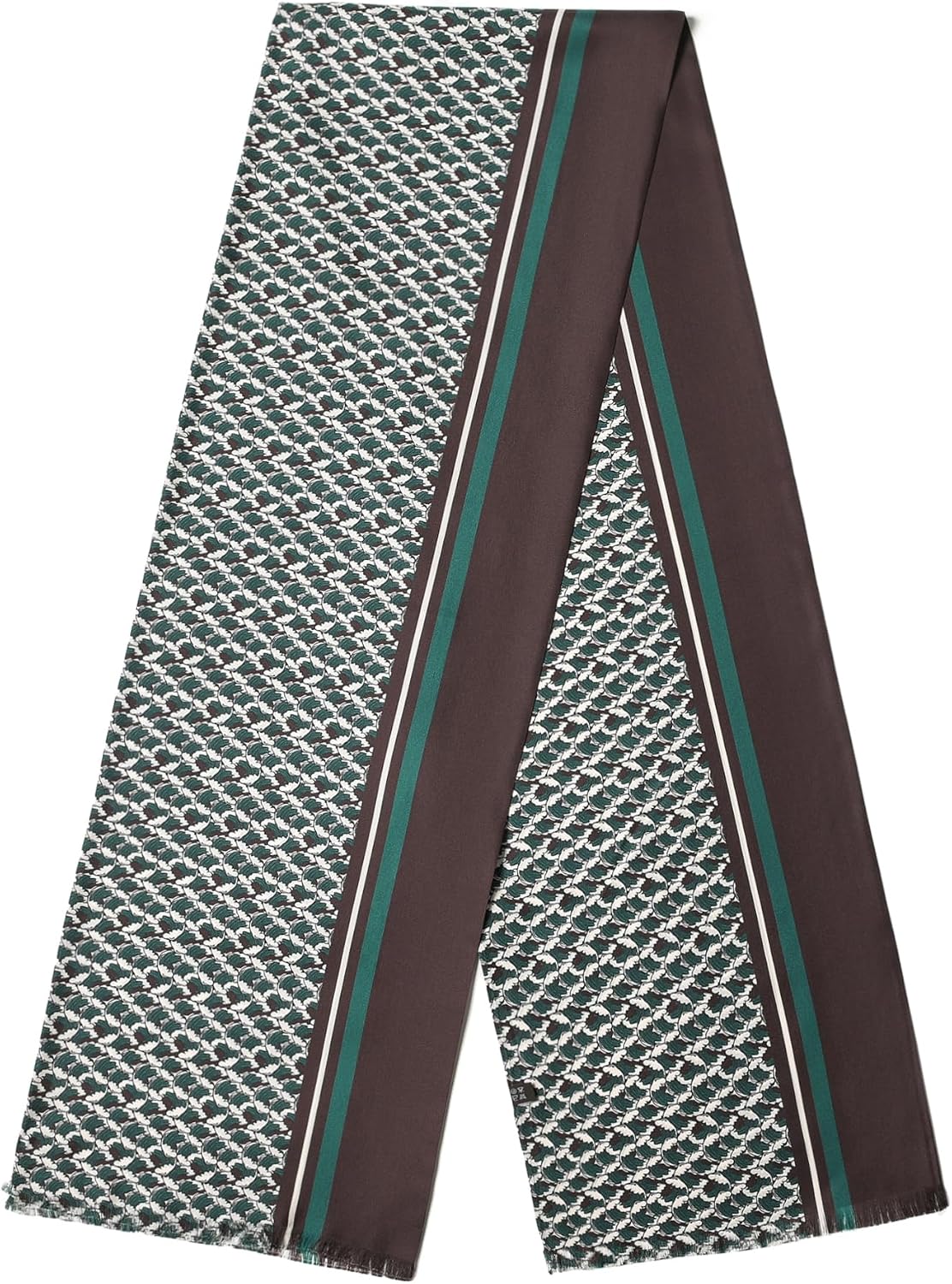 SHIROUYU Men's Silk Twill Scarf - 100% Mulberry Silk, Luxurious & Silky Soft, Extra Long for Warmth (Gift Packaged)