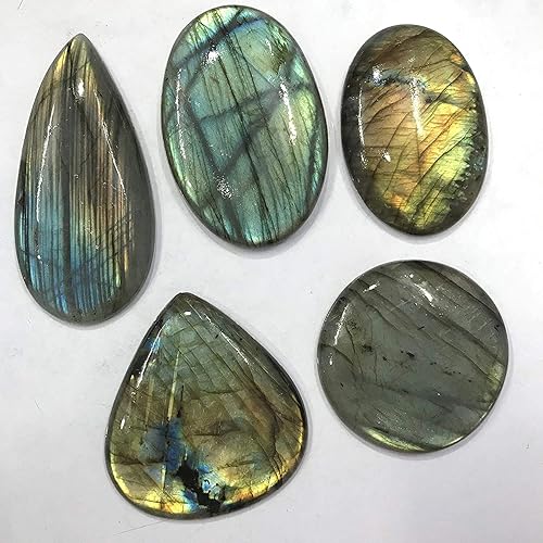 Vista 97 de 100 carats, 20+pcs, Natural Labradorite Gemstone Wholesale Lot, Briolette Cut, Jewelry Making Loose Gemstone, Polished Decor Specimen, DIY, Wire