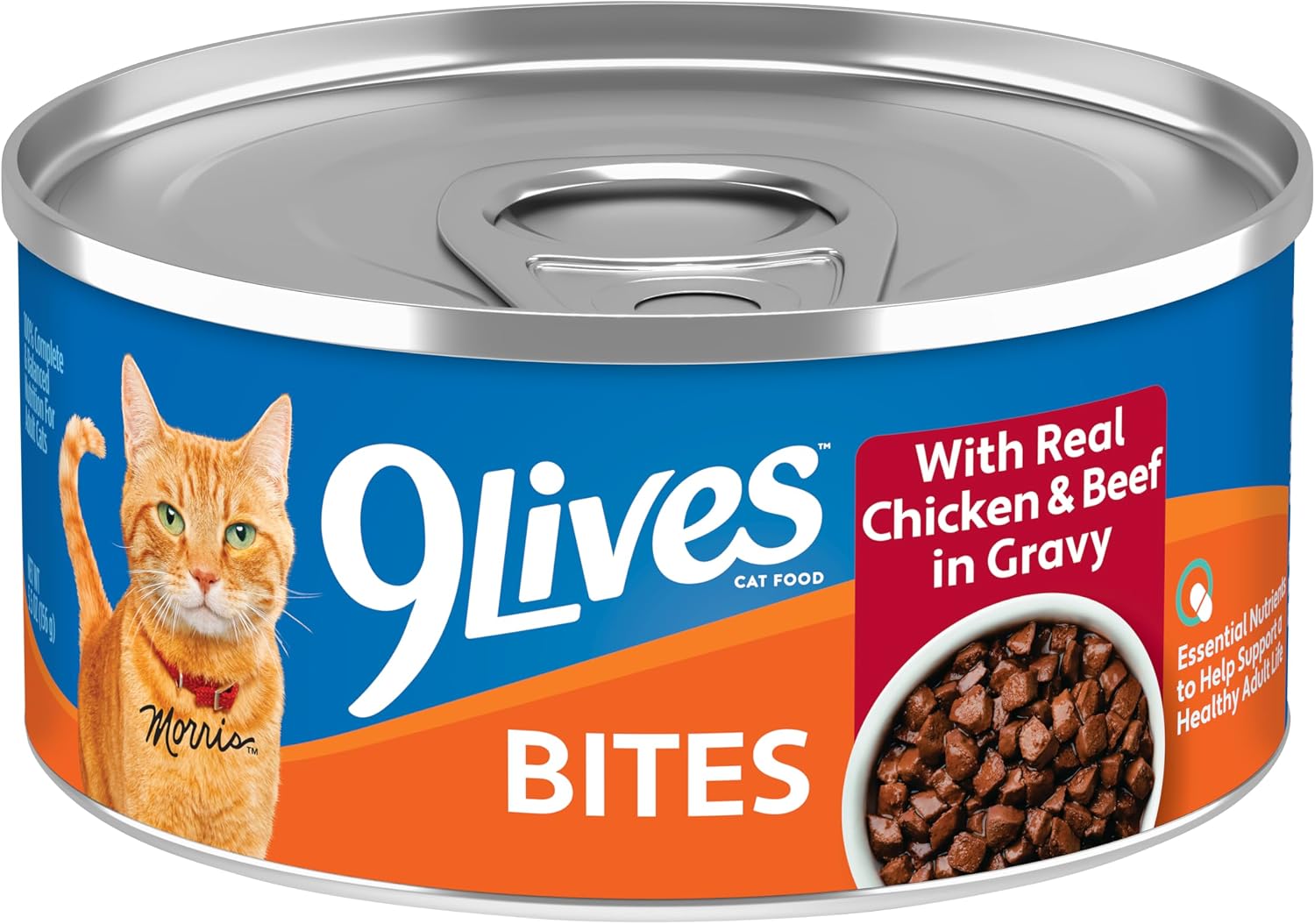 9Lives Alimento Húmedo para Gato con Pollo y Res 5.5 oz