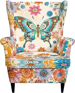 JoyLamoria Wingback Sofa Slipcover Arm Chair Furniture Protector for Pets