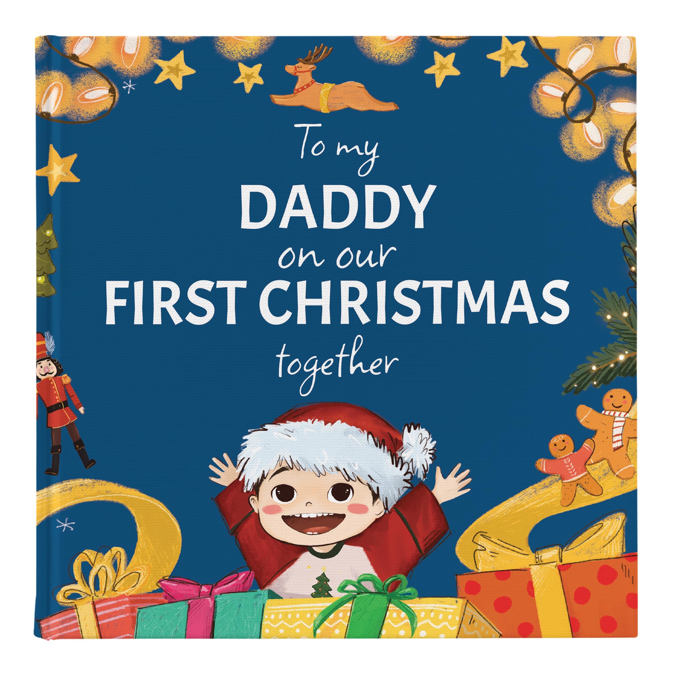 First Christmas as Daddy - Baby's First Christmas - New Dad Personalized Gift - Personalized Book Gift (for Daddy)