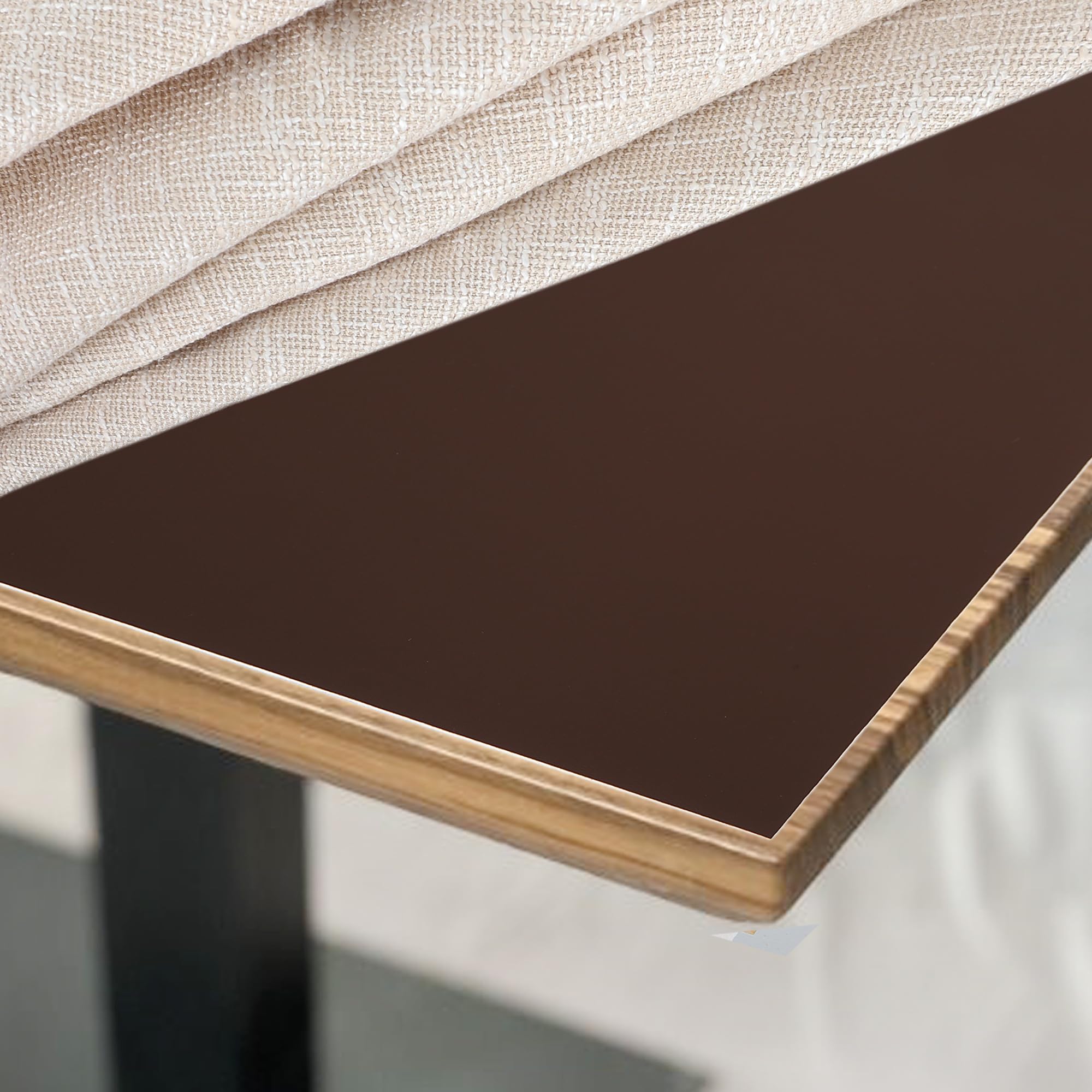 Table Protector Heavy Duty Heat Resistant – Custom Cut to Size | Waterproof, Scratch & Spill Resistant Table Cover | Available in Grey, Black, Brown & Cream (Brown, 90x160 cm = 35.43x62.99 inches)