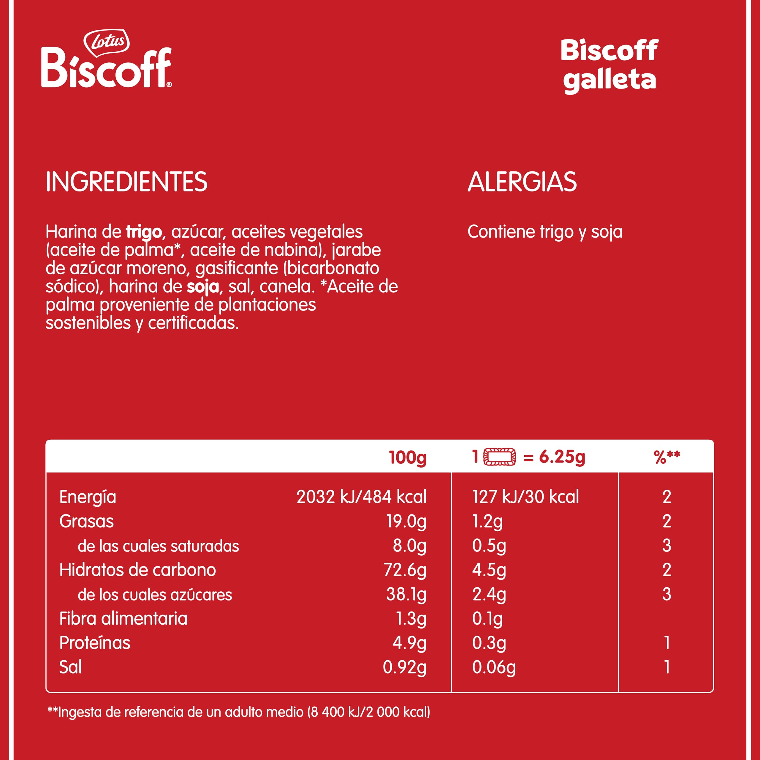 Lotus Biscoff Galleta Original Caramelizada Vegano Caja 1,875 Kg