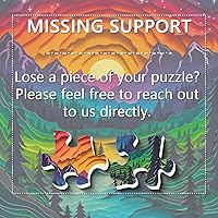 Vista 7 de Magic Forest Puzzles for Adults 1000 Pieces, Nature Round Tree Mountain River Sunset Landscape Puzzle, Colorful Paper Cut Art Puzzle, Difficult Hard