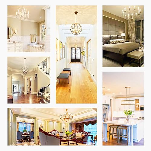 Miniatura 7 de Bombilla LED E12 con llama regulable, 2 W (equivalente a 25 vatios), suave y cálida de 2700 K, bombillas LED CA10 para lámpara colgante de lámpara