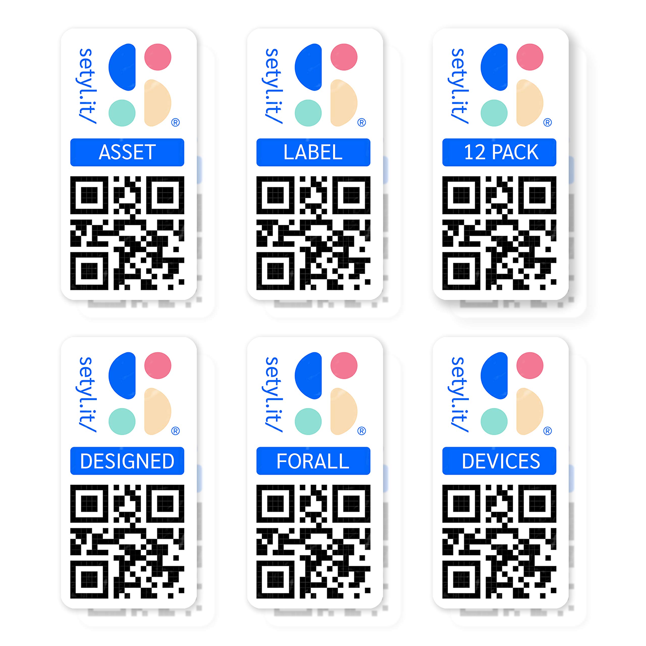 Buy Setyl IT Assets and Devices Labels 12 Pack Suitable for All IT