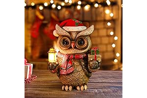 Solar Christmas Owl Decoration