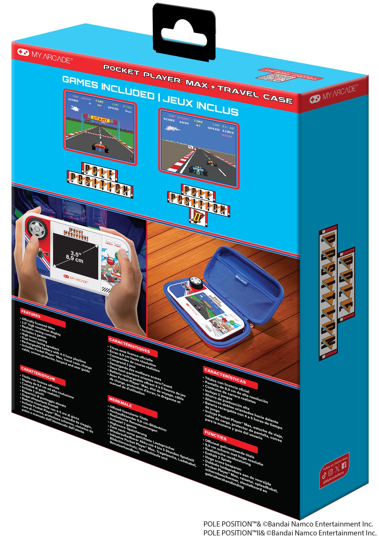 Amazon.com: My Arcade Pole Position Pocket Player Max: Games for