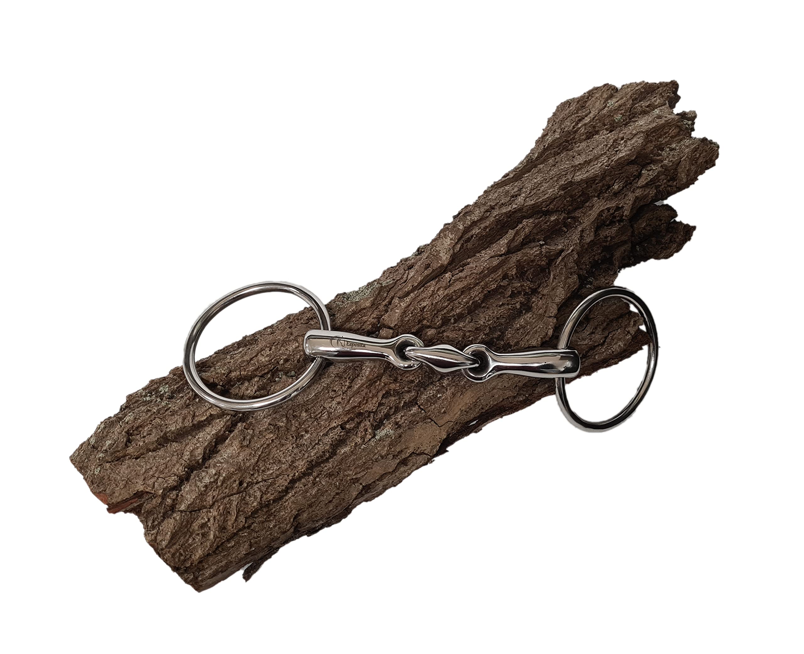 Esposita Wassertrense doppelt gebroches Gebiss aus Edelstahl Ringe aus Edelstahl rostfrei (8,0cm bis 19,5cm)