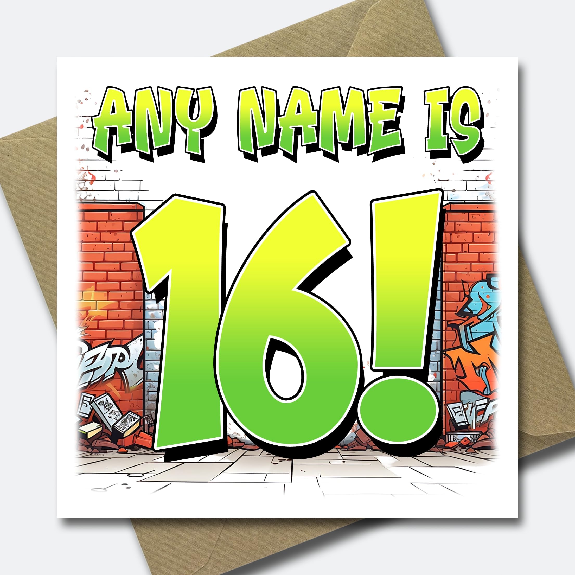 Personalised FUNNY & Rude 16th Birthday Card For Son, Grandson, Brother - Adult Humour 4 thumbnail image