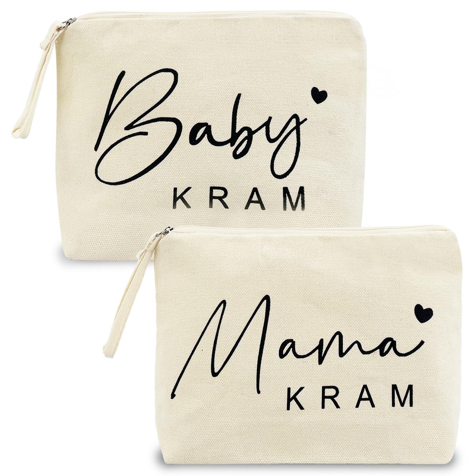 Geschenke für Mama zur Geburt 2 Stück Werdende Mama Geschenk Atmungsaktiv und Weich Mama Kram Baby Kram Kosmetiktasche Dauerhaft Babyparty Geschenk Mama Tasche für Kosmetika und Kleinspielzeug