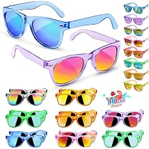 GKTZ Kids Sunglasses Party Favors - Boys Girls Valentines Day Gifts, Neon Sunglasses with UV 400 Protection for Kids Classroom Favors Birthday Goodie Bags Stuffers - 16 Packs