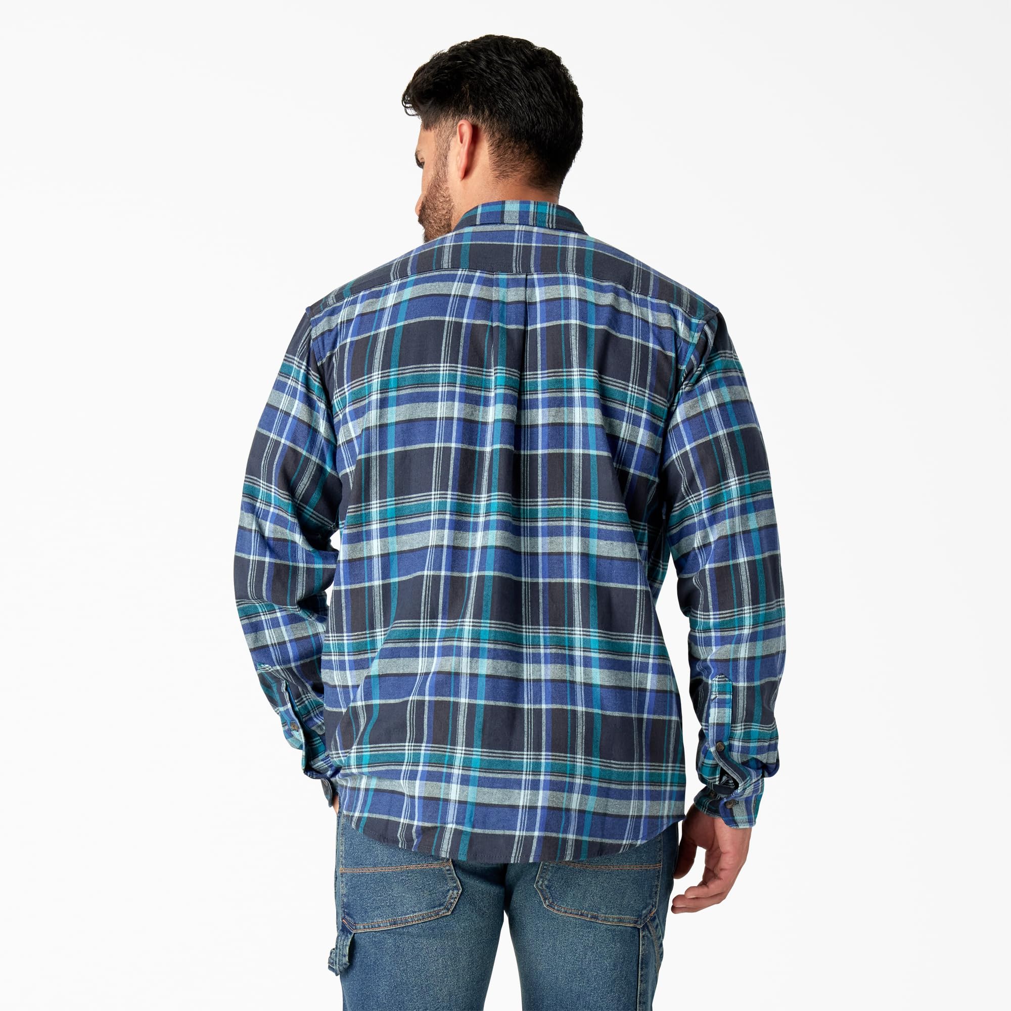 Dickies Mens L/S Flex Flannel Shirt Camicia da Uomo in Flanella Flex L/S Uomo