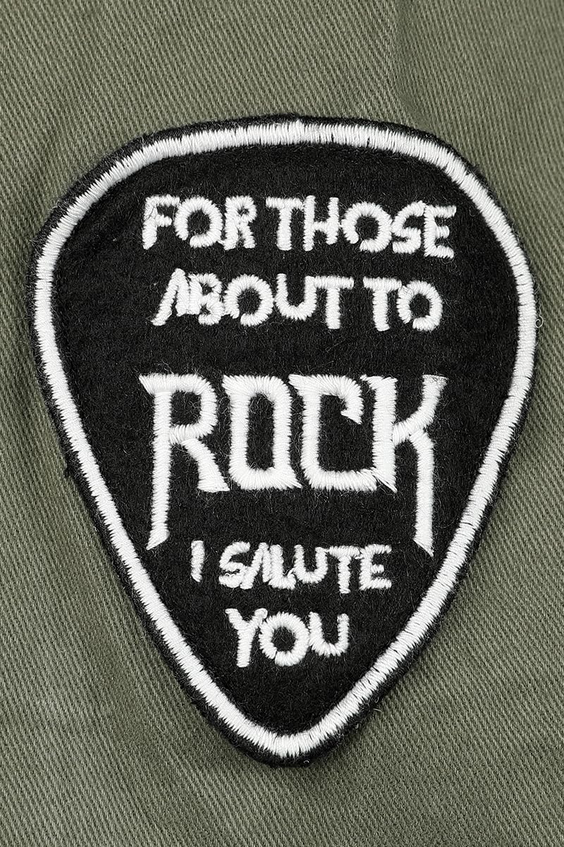 AC/DC Amplified Collection - Military Shirt - Shacket Männer Langarmhemd Khaki