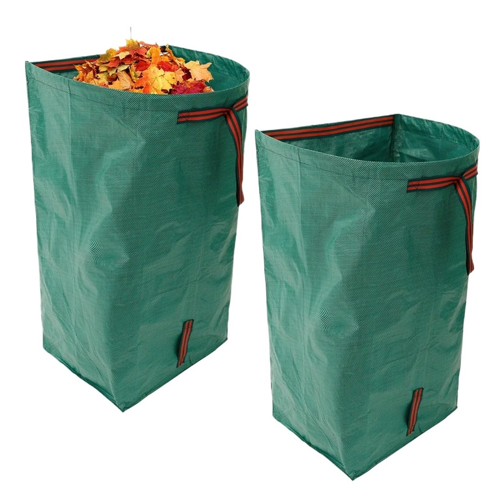 Garden Waste Bags 2Pcs Garden Waste Bag 270L Large Capacity Leaf with 3 Sturdy Handle Reusable Waterproof Grass Clipping Collector