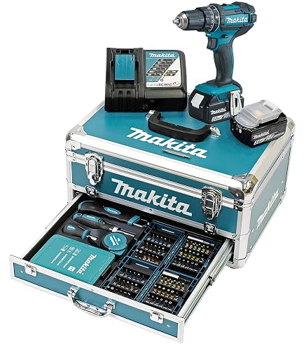 Makita DHP482RFX9 - Trapano avvitatore a percussione 18 V/3,0 Ah,