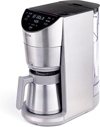 Miniatura 8 de GE Profile Smart Grind & Brew - Cafetera con depósito de agua sin vaina, depósito de agua de 90 onzas, jarra térmica de 10 tazas, control de voz