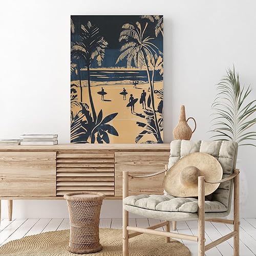 Miniatura 210 de Arte de pared de surf de moda, fotografía retro en blanco y negro, póster de surf, impresión costera, impresión vintage de surf, pósters deportivos