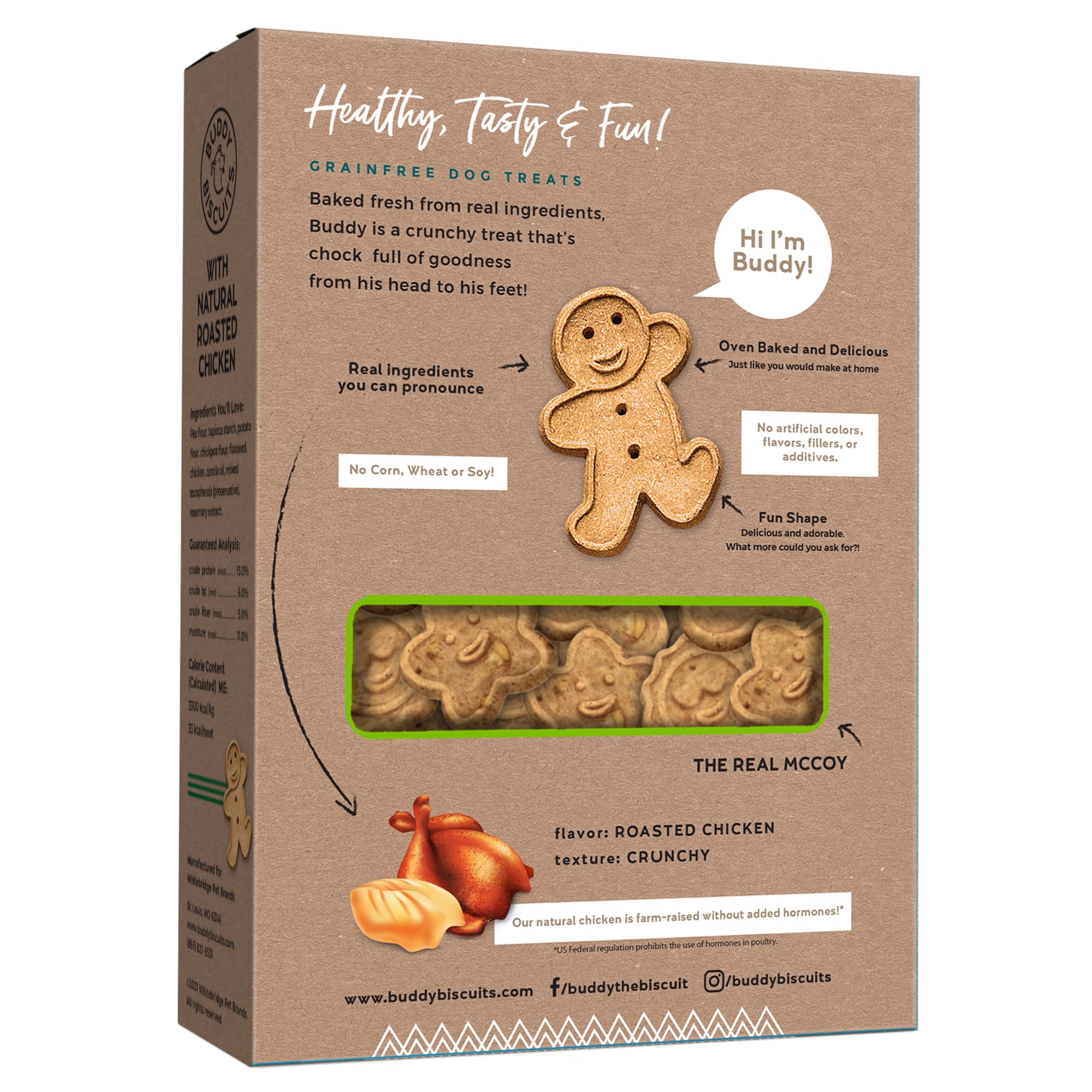 CLOUD Star Buddy Biscuit Grain Free All Natural Baked Chicken Treat For Dogs 14z