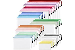 EOOUT mesh bags with zipper, Set of 32 Pcs Mesh Zipper Pouch