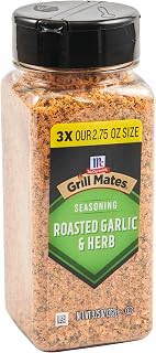 McCormick Grill Mates Roasted Garlic & Herb Seasoning 9.25 oz - Bold Blend for Grilled Meats, Veggies & More