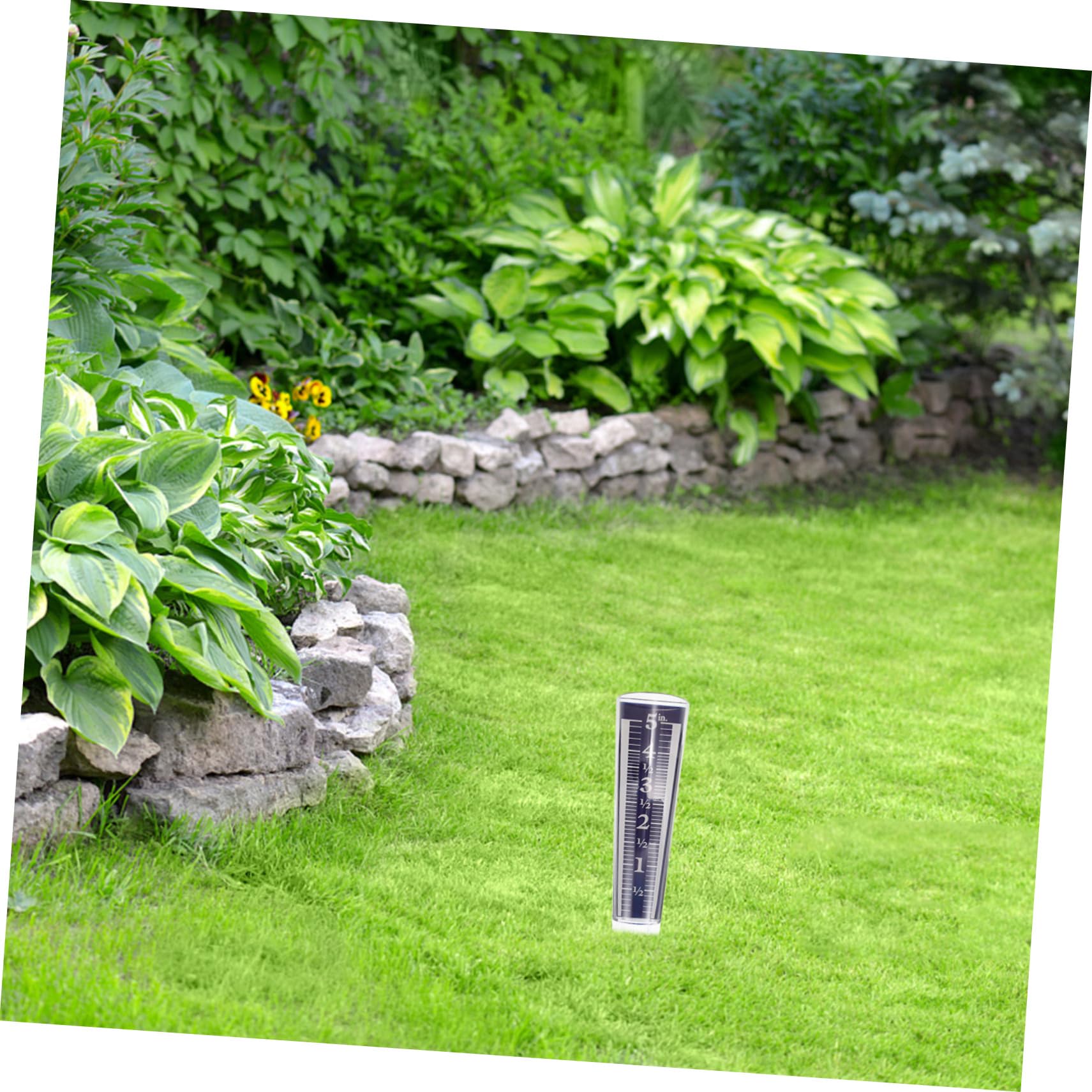 ibasenice 4stücke Rain Gauge Tube Transparent Mit Erdspieß Präziser Niederschlagsmesser Für Garten Und Terrasse Regenmesser Für Genaue Messungen Hochwertige Und Ausführung Für