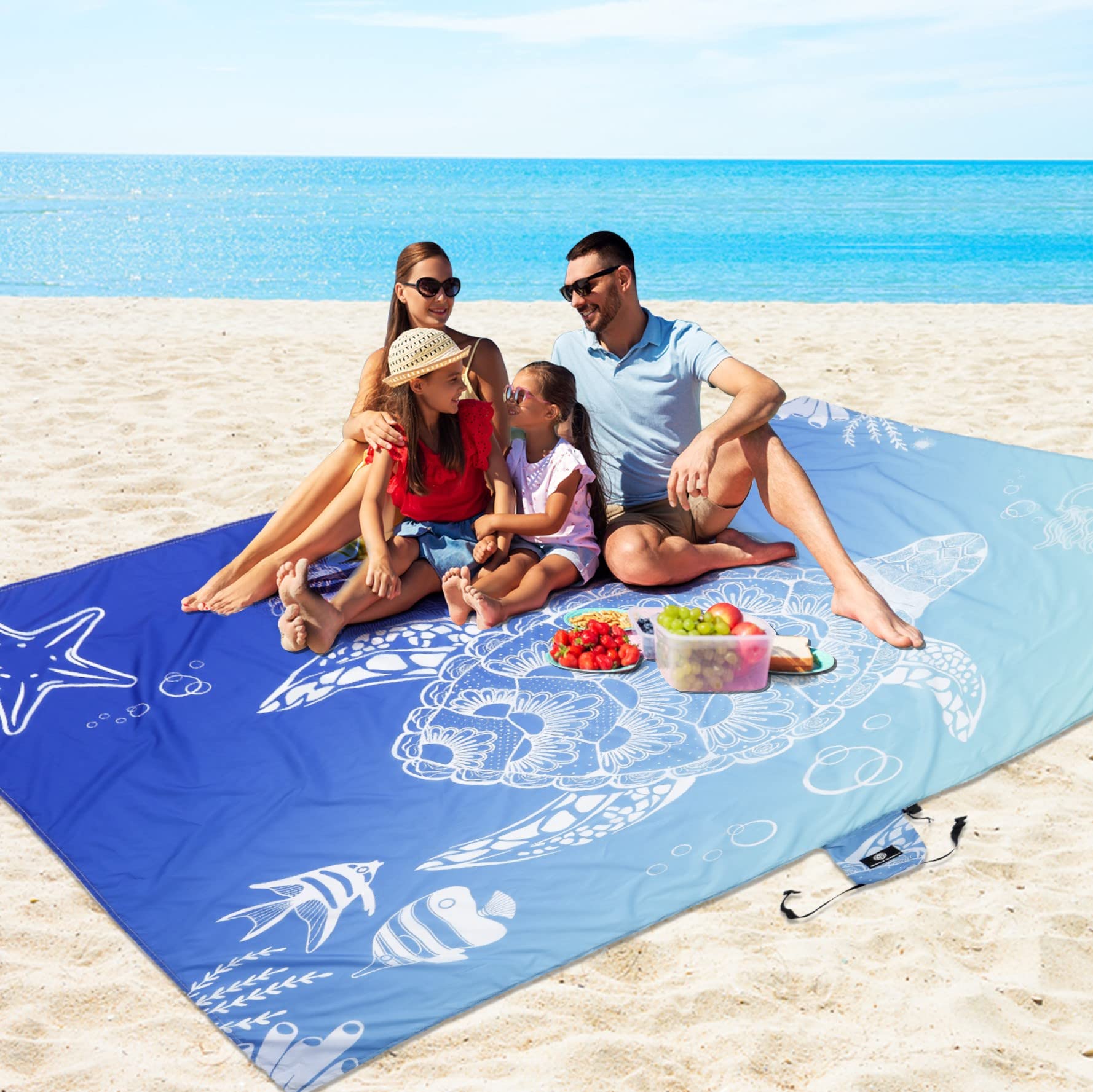 URBANECO OUTDOORS Beach Blanket Waterproof Sandproof - 107