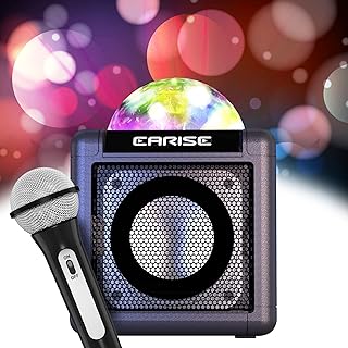 T12 Karaoke Machine for Kids Girls Boys, Mini Karaoke Machine with LED Disco Lights, Bluetooth Karaoke Microphone with Speaker, Karaoke Speaker Singing Machine, Birthday Gift for Toddler