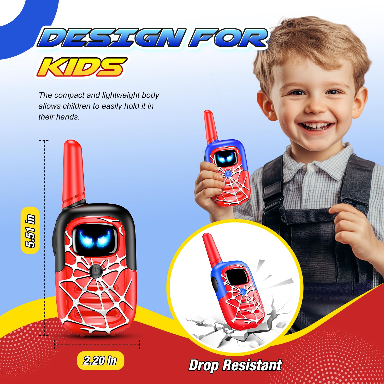 Toyokid Giocattoli Bambino 3 4 5 6 4 8 9 10 anni, Walkie Talkie Giochi Bambini 3-12 Anni Regalo Bimbo 3-12 Anni Gioco Bambino 4 Anni Maschio Regalo Compleanno Bambino Bambina